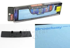 Universal Broadway Convex Interior Clip On Rear View Blue Tint Mirror 270MM