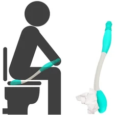 Bottom Buddy Wiping Aid - Long Reach Comfort Wipe - Self Wipe Assist Toilet Aids