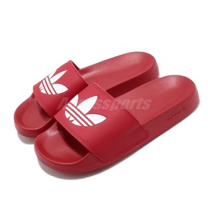 red and white adidas slides womens