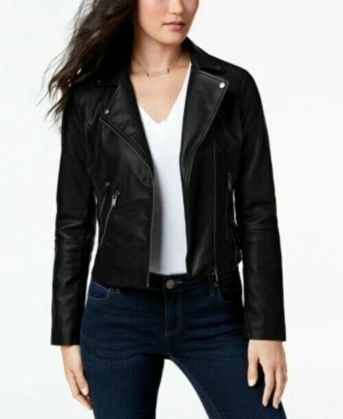 Juniors faux deals leather jacket