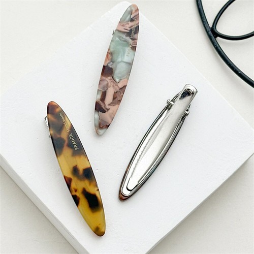 8 Farben Acetat-Haarspangen-Set Seitlicher Pony Entenschnabel-Haarnadeln ⊿ - Bild 9 von 13