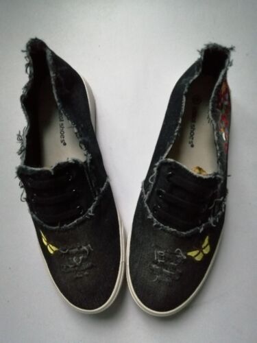 Sneaker Gr. 40 Slipper Jeansstoff Schlüpfschuh Stoffschuhe - Bild 2 von 5