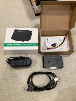 USB 3.0 to IDE and SATA Converter External Hard Drive Adapter Kit
