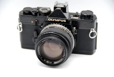 Olympus OM1 OM-1 Film SLR Camera with lens G.Zuiko 50mm F1.4 Lens JAPAN