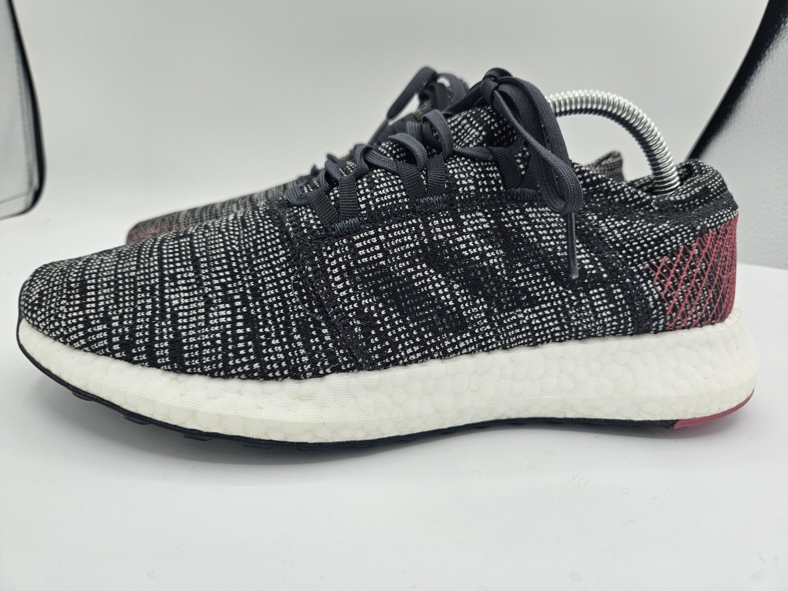 Adidas Womens PureBoost GO B75667 Carbon Maroon Running Shoes Lace Up Size 10 image 3