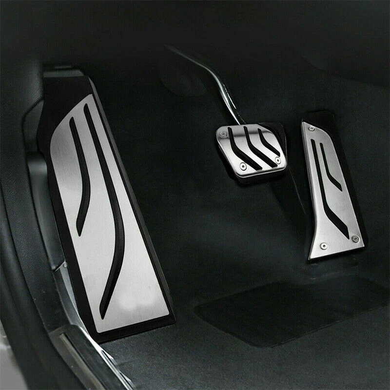 Cubierta de pastillas de pedal de freno de combustible de gasolina para BMW Serie 3 5 F30 3 piezas Foto 3 de 4