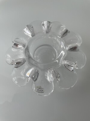 Kosta Boda  Design Göran Wärff Teelichthalter/Tischlicht 4cm x 12cm