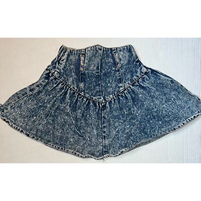 Vintage Acid wash 80s Denim high waisted Kelly Christine girls size 