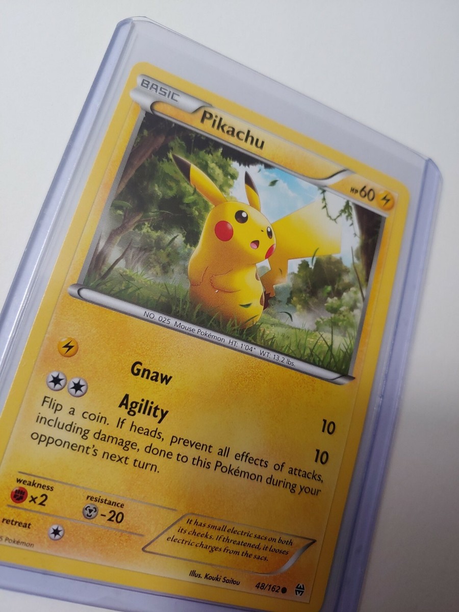 maruko様 C-15(ビビッドイエロー) C-11 Pikachu 48/162 Pokemon 2015 XY Breakthrough Pokemon Card NM