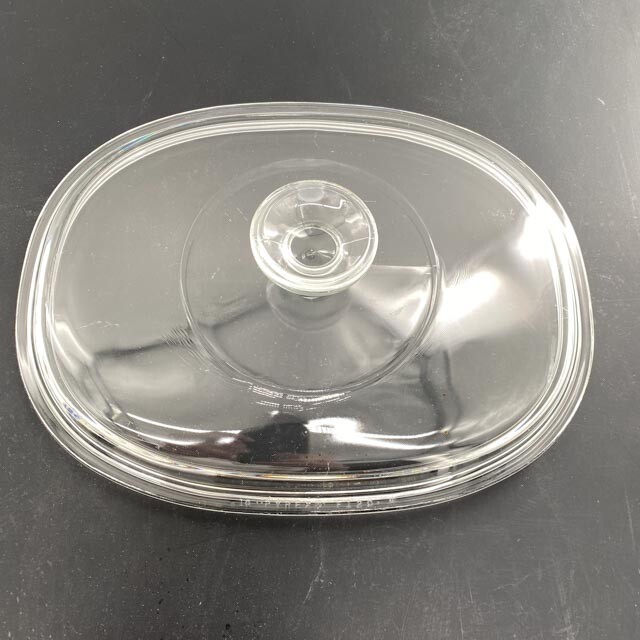 Vtg Pyrex Corning Ware Glass Replacement Lid A12C 10.5" square Amber