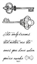 Flash Once Temporary Adhesive Tattoo Key Poetry Gift Beach Vacation Party