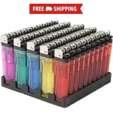 Pack of 50 Wholesale Lot Classic Disposable Cigarette Lighter NEW- FREE SHIPPING