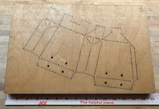 AccuCut Cutting Die # BG106CSJ BAG #9-Crease ~ Super Jumbo Size