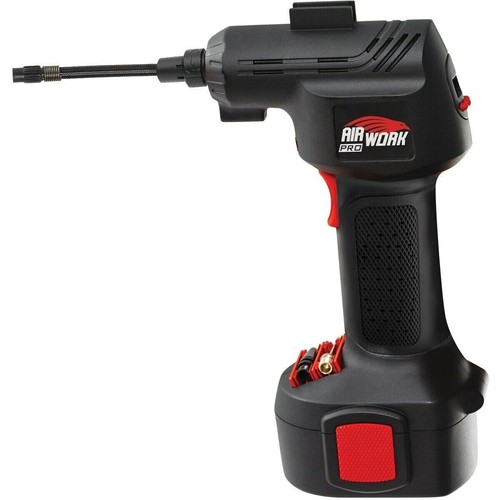 AIR WORK PRO Automatic Cordless Tyre Inflator Portable Air Compressor Gauge 12v - Picture 3 of 15