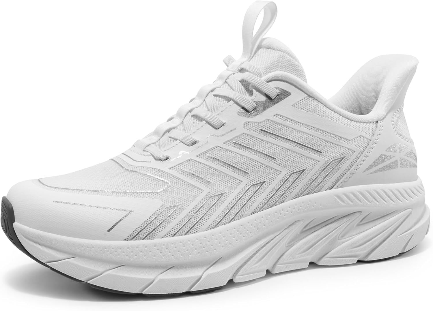 Men Slip-On Walking Shoes Comfortable Breathable Non-Slip Athletic Sneakers-image