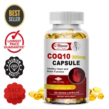 CoQ 10 Coenzyme Q10 300mg 120 Capsules Support Cardiovascular Heart Health