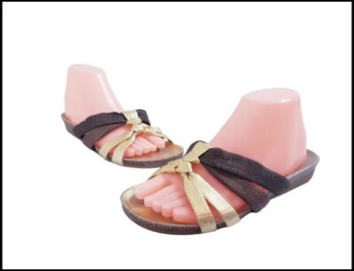 Kaleidoscope Damen Plateau Flip Flop Sandalen schwarz Größe 7 / 40
