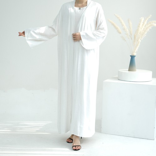 Vestido largo abierto Abaya musulmán para mujer cárdigan caftán kimono noche graduación vestido árabe - Imagen 102 de 140