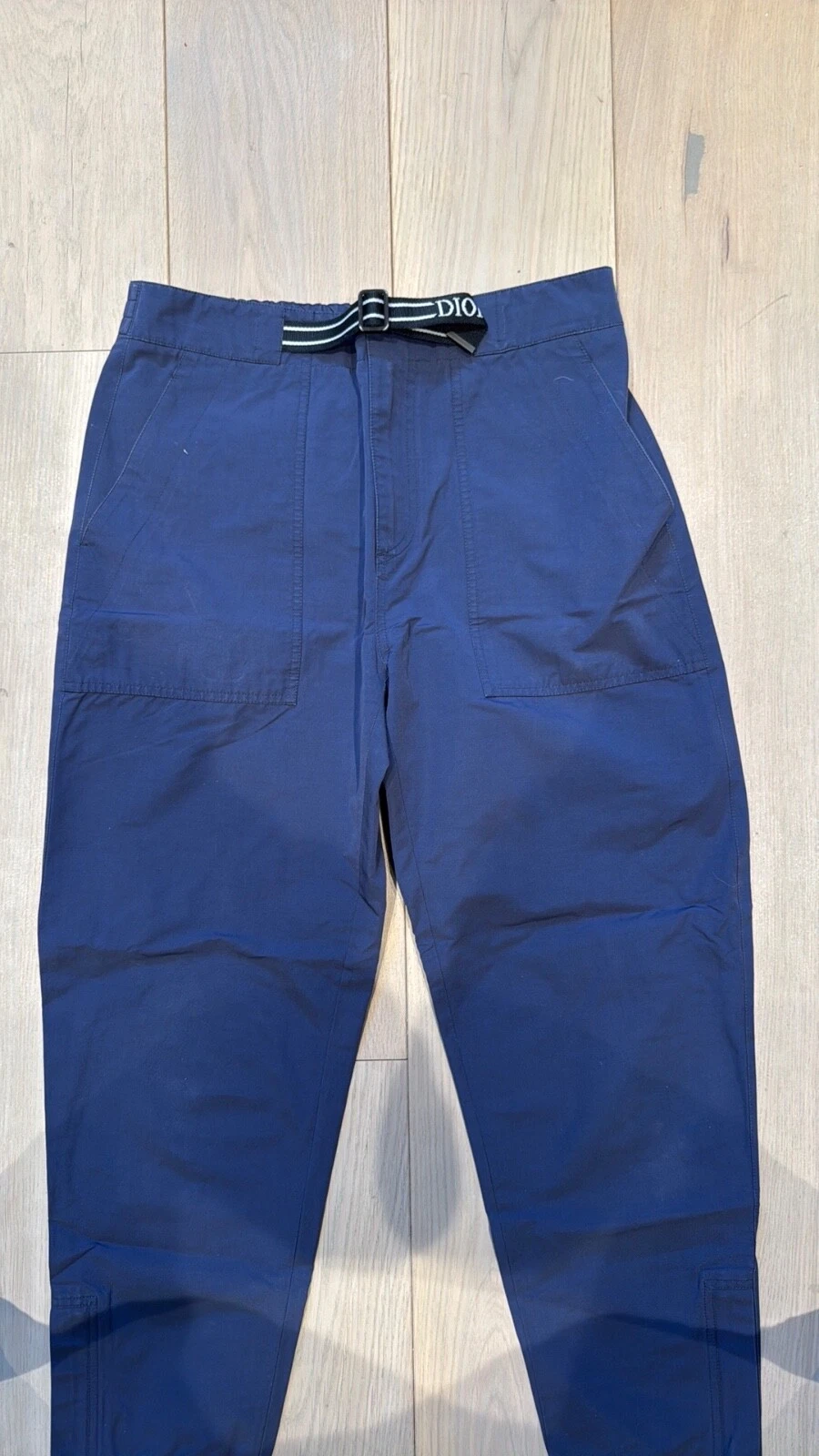 Pantalon de jogging bleu marine technique Christian Dior / Taille 48 IT 