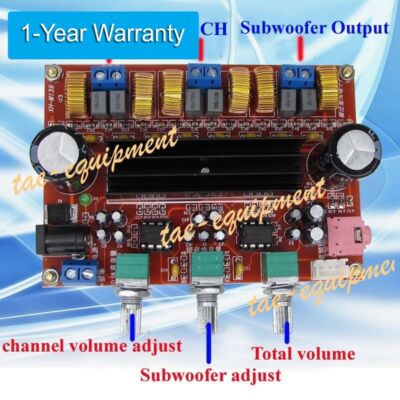 2*50W+100W XH-M139 2.1 Channel Digital Subwoofer Amplifier Board Chip TPA3116D2