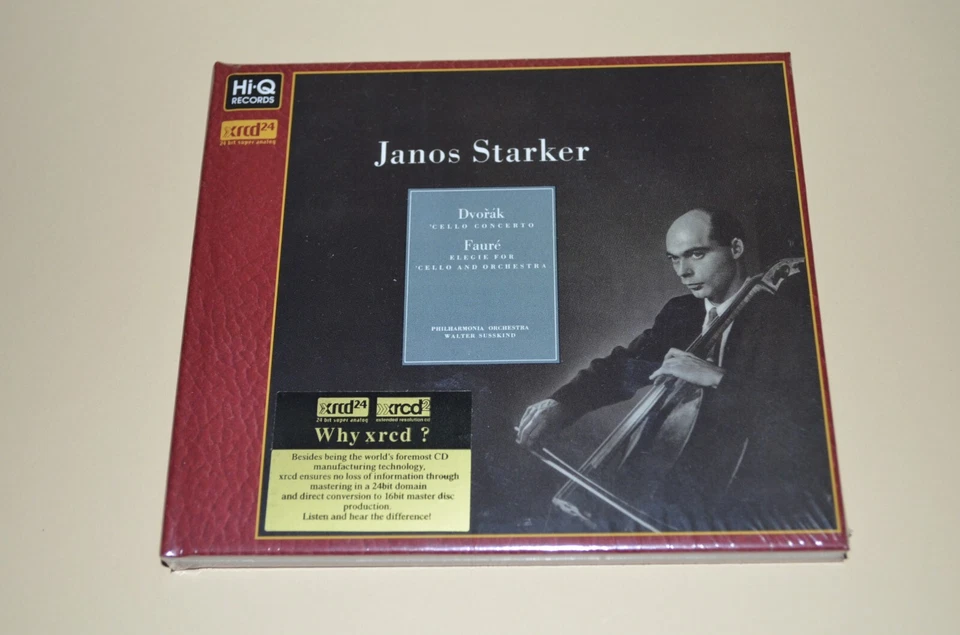 Janos Starker - Dvorak & Fauré / Cello Concerto / Hi-Q XRCD /Digibook New Sealed