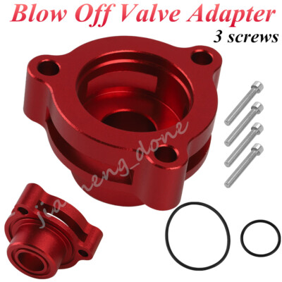 Red Turbo Blow Off Valve Adapter For Ford Mustang, Fusion, Fiesta, Escape EcoBoost – BOV Adapter With Bolts