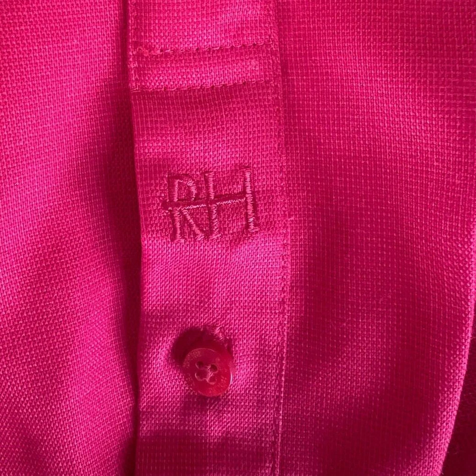 NWT Red House Nail Head No Iron Button Down Shirt, Red, Long Sleeve, size 3XL - Image 4 of 4