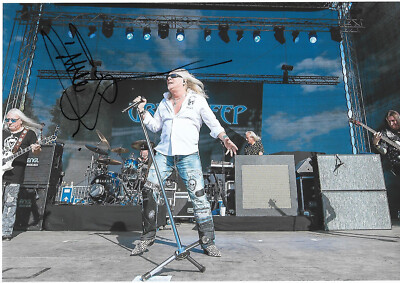 Bernie Shaw Uriah Heep Hand Signed ''12x8'' Photo