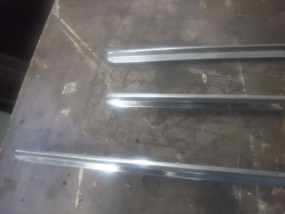 1960 Chevrolet Biscayne 4 Door Interior Door Panel Molding Used OEM 3 Pieces - Image 4 of 4