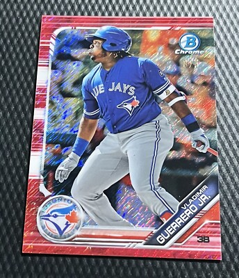 2019 Vladimir Guerrero Jr. 3/5 Bowman Chrome Red Shimmer Refractor #BCP1