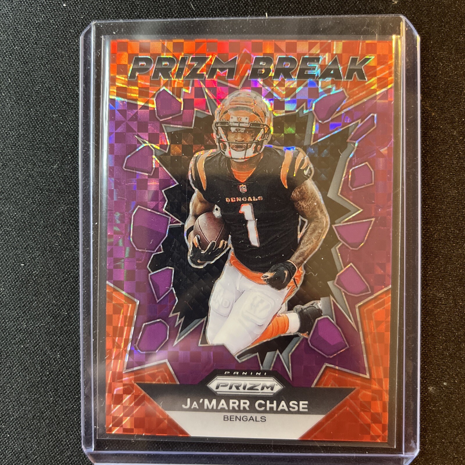 JAMARR CHASE 46/49 Prizm HOBBY 2023 PRIZM BREAK PURPLE POWER CHECKERBOARD PRIZM