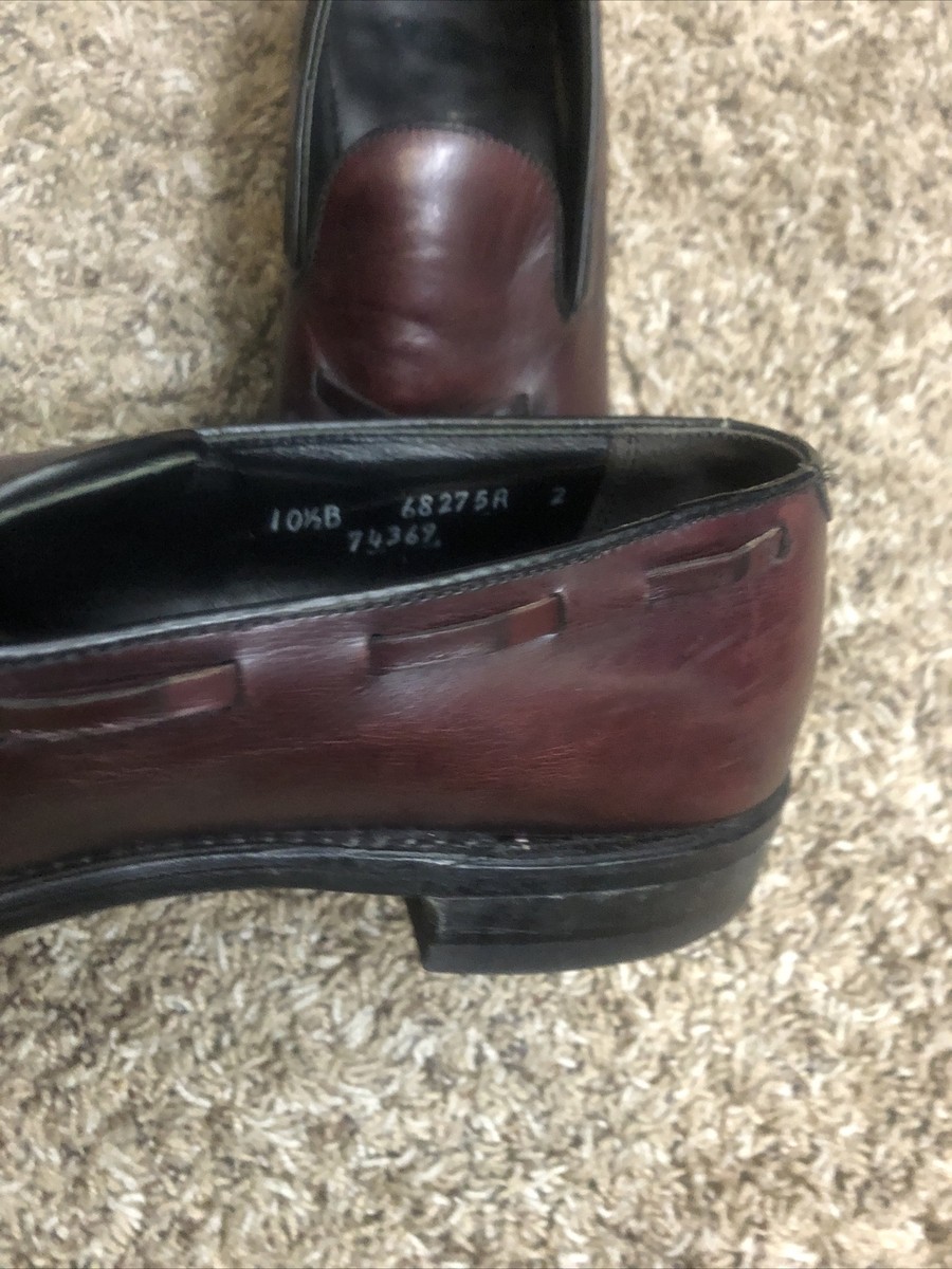FootJoy Mens Brown Leather Tassel Loafer Slip On Dress Shoes  display picture 1