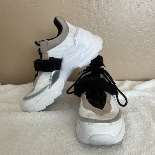 zara black platform sneakers