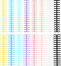 16 PCS Comb Binding Spines, Plastic Spiral Binding Coils (8 Colors) | 8.5Mm&12Mm
