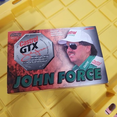 NIB 1999 MUSTANG FUNNY PEDAL CAR JOHN FORCE CASTROL GTX 8X CHAMPION ACTION C7