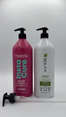 Matrix Biolage and Insta Cure Pumps x 2 For 1000ml Bottles