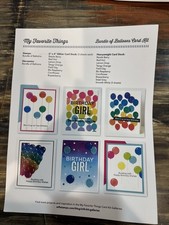 My Favorite Things Bundle Of Balloons Card Kit NIP