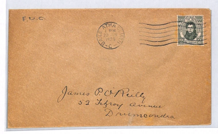 Irlanda EIRE 1929 FDC *DANIEL O'CONNELL* 2d Primer Día Cubierta CATOLICISMO YH298 Foto 2 de 4