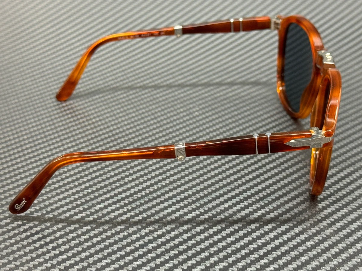 PERSOL PO3345S 96 56 Terra Di Siena Brown Blue Unisex 54 mm Sunglasses