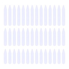 200Pcs Durable Plastic Collar Stays Assorted Color Nylon Collar Bone Stiffeners