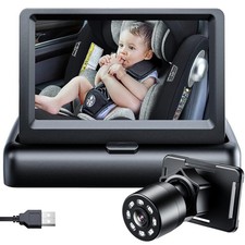 Baby Car Mirror, View Infant in Rear Facing Seat with Wide Crystal Clear View...