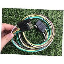 Vehicle-Side and Trailer-Side 4 Pin Flat 4-Pin Flat Trailer Wire Extension