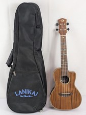 LUNA UKULELE UKE HTC KOA High Tide Concert Uke A/E w/ Preamp  Gig B EC2037402 
