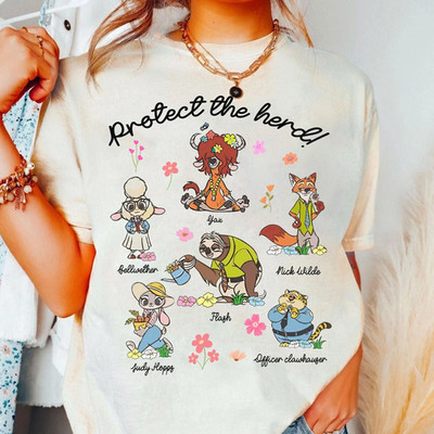 Disney Zootopia Protect The Herd Judi Hopps Unisex Shirt S-5XL