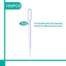 3ML Dropper Pipettes Essential Oil Transfer, Eye Dropper Disposable Makeup Tool