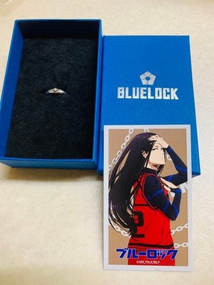 Arigami Jubei Character Motif Ring with Accessory Box & Card Blue Lock US Size 7