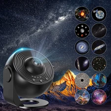 13 in 1 Galaxy Ultral Star Projector HD Image Area LED Night Light, 13 Film Disc