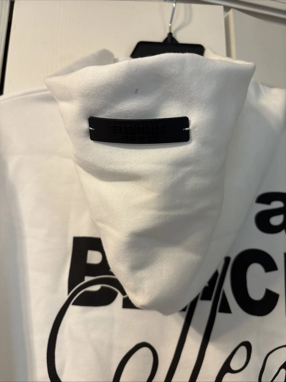 Felpa con cappuccio Fear of God Essentials Light Avena Uomo Medium M Autentica