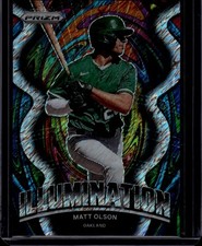 2022 Panini Prizm #IL-12 Matt Olson Illumination Shimmer Prizm #/7