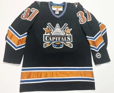 Koho Washington Capitals KOLZIG #37 NHL Hockey Jersey Adult M Black Canada Sewn